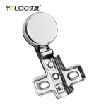 YOUDO Furniture Fittings Glass Cabinet One Way Cupboard Concealed Closet Hinge for Cabinets Door