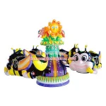 Zhongshan other amusement park products airplane indoor equipment Honey Bee self control plane rides Rotary bee park