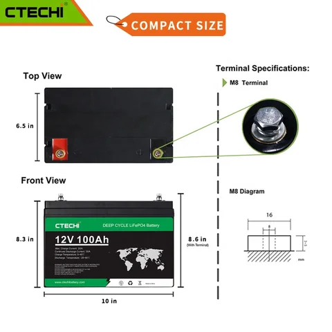 Buy 3000+ Deep Cycle Life 12v 100ah Lithium Ion Batteries Lifepo4 ...
