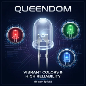 8mm LED | 8mm Round LED | 8mm DIP LED | Through-Hole LED | T-1¾ LED