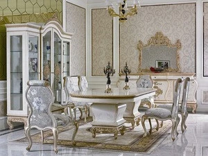 0067 European neo-classical design; luxury wooden diningroom furniture set