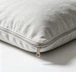 Breathable Cotton Pillow Protector Zipper Pillow Cover 2pcs Pair