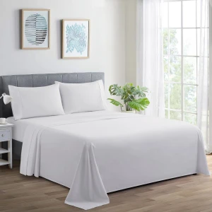 Luxury Double Flat Sheet Soft Cotton Bedding T132