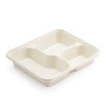 Bagasse 3 Compartment Tray