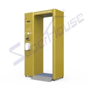 Public entry use disinfection channel intelligent machine with face recognition