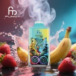Wholesale Fumot Leopard 40K Strawberry Banana Ireland 20ml Dual Mesh Type C 2 3 5 Percent Nic Low Price