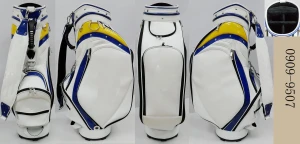 custom leather golf staff bag