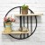 Import Rustic Wooden Metal Wall Corner Shelf from China