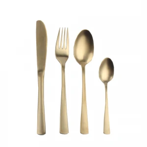 UK market fancy cutlery set cutlery box set gold cutleries with dishwasher