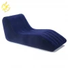 Blue inflatable lounger air sofa for courtyard,living room,outdoor and other occasions
