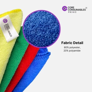 Microfiber Cleaning Cloth, 250 GSM Size 40 x 40 Cm Super Absorbent,Washable, Lint-Free Cloth For Home, Office, Kitchen