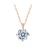 Import Classic Round Pendant Necklace for Women 925 Sterling Silver Chain from China