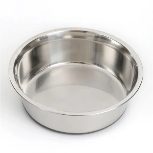 non-skid stainless steel pet dog cat bowl pet feeder with silicone bottom