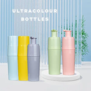 New Plastic Bottle Two Tube with Emulsion and Foam Pump Champoo Hair Dye Bottle Packaging