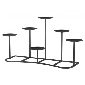 High quality Nordic style home decoration geometric metal wire dinner table centerpieces candle stick holders