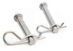 Stainless steel R-type spring pin with open mouth and B-type elastic open mouth pin, 304 open B-type wave pin with clos
