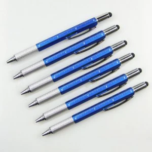 Hot multi-color scale screwdriver touch screen metal ballpoint ball pen