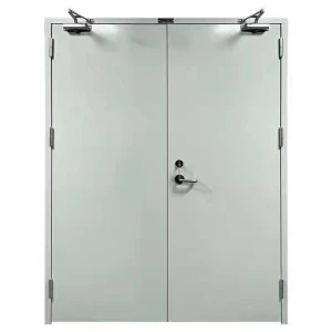 Customized fireproof doors, building fireproof doors, wooden hospital safety steel fireproof doors