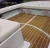 Import Hot sell NEKEKE light Brown and White Lines mat form China synthetic teak deck flooring from China
