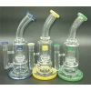Mukai Good Quality Material Wholesale Price 22Cm Colorful Glass bong Water Smoking Pipe