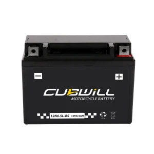 Motorcycle Parts Scooter Maintenance-Free 12n6.5-BS 12V6.5ah Motorcycle Battery for Motorbike Cg125