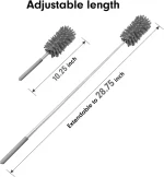 Detachable Cleaning Supplies Extendable Pole Microfiber Head Washable Microfiber Duster for Cleaning