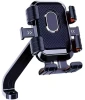 N22 Rearview Mirror Phone Holder ABS Black Motorcycle Mount