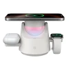 3-in-1 Qi2 Magnetic Wireless Charger, Automatic Open Stepper Motor Design 120° Adjustable Charging Station With RGB Amb