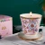 Import Scented Soy Candle 4.2 Oz in Elegant White Porcelain Jar,Pink Beach Fragrance from China