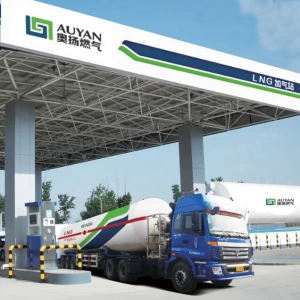 Prefabricated Space Frame Steel Structure LNG Cryogenic Gas Station