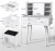 Import Vanity Table Set Makeup Vanity Dressing Table With Sliding Mirror 3 Drawers 6 Shelves from USA