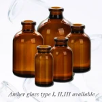 Moulded glass vials for injection and infusion