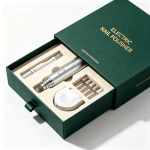 Luxury Rigid Paper Packaging Boxes For Electric Nail Drill Manicure Kit