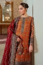 Baroque Chantelle Luxury Chiffon Embroidered 3 Piece Unstitched