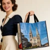 Custom Logo Shopper Bag Manufacturer Reusable Waterproof Polypropylene Woven Shopping Bags for France Supermarket Inter