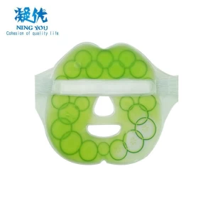 Popular Cucumber Painting Reusable Gel Cooling Face Mask fix by Magic Tape