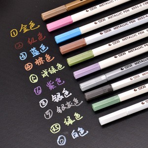 10 colors STA metal  art supplies marker pen brush pen Fineliner permanent mark Marker with soft head watercolor brush pens