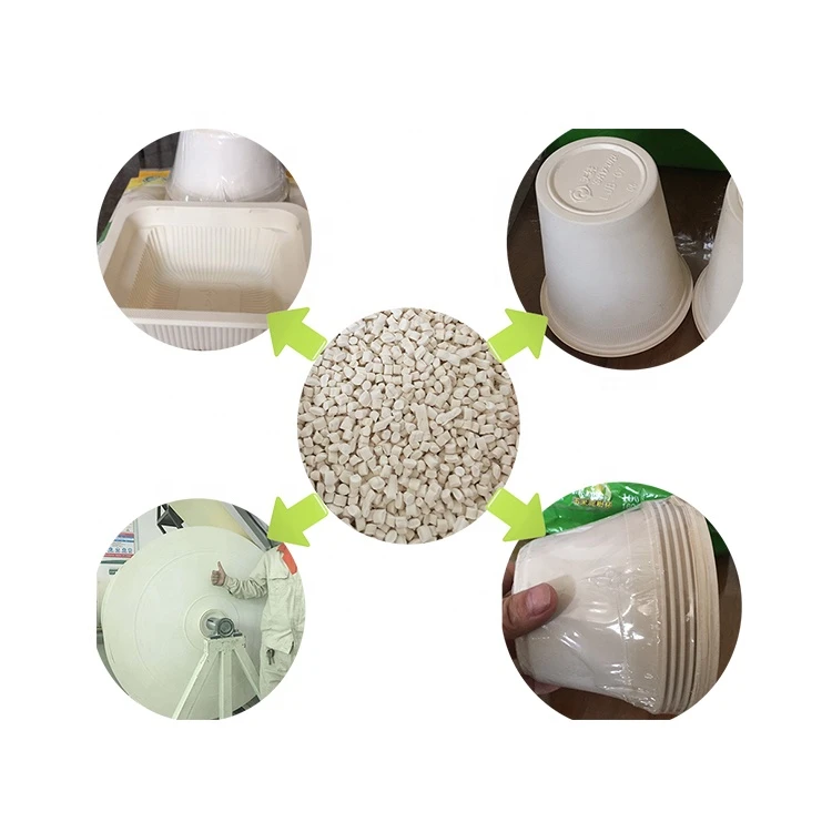100% Biodegradable PLA + starch Resin granules/pellets making  machine