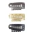 Import 100 Pcs Quality Large Stainless Steel haarklammer 10 Teeth Snap Comb Wig Hair Extension Clip On from China