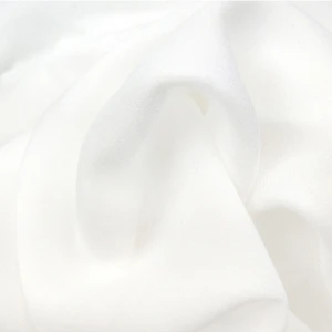 100 polyester textile 75D Light and soft white chiffon fabric