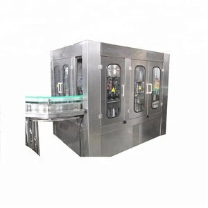 10000BPH Carbonated Soft Drinks Production Line  Glass Bottle Water Filling Machine