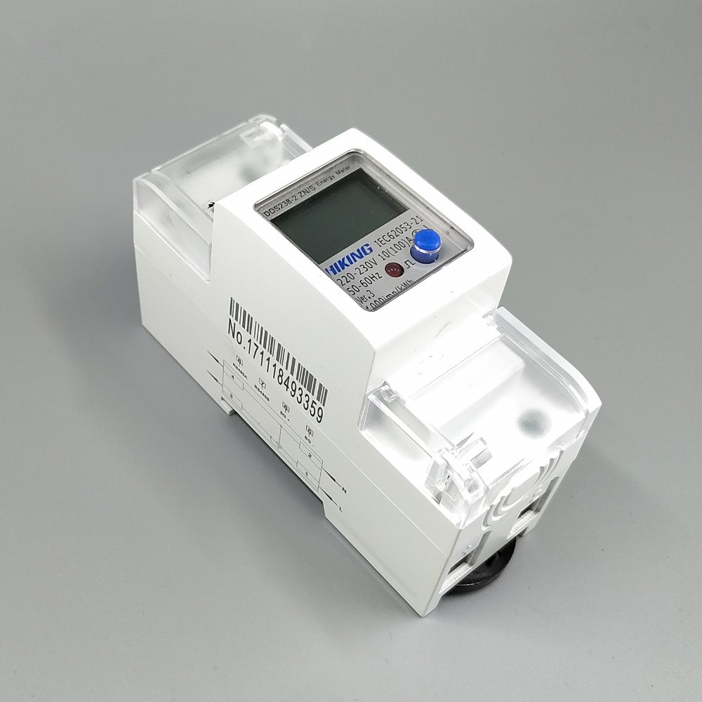 Compteur D'énergie Monophasé - 220V, 5(32)A, écran LCD - Pour Rail DIN, Mesure Consommation électrique
