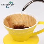 101 V shape coffee cup filter paper, coffee machine pot strainer sheet paper filters