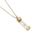 Import 108 gold glass hourglass with stainless steel gold pet cremation necklace no chain wholesale pet cremation jewelry from China
