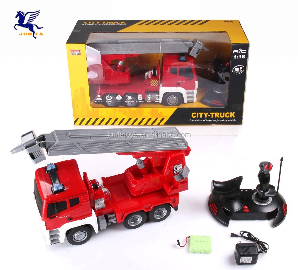 1:18 R C fire engine w/ battery rc truck toy