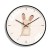 Import 12 inch  dia sublimation blanksfashion home wall clock printing parts from China