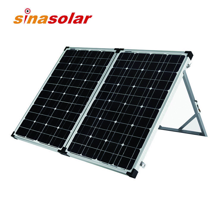 120W PWM Folding And Foldable Monocrystalline Portable Solar Cells Solar Panel For Camping