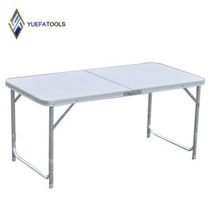 1.2M Outdoor 4ft Long Height Adjustable Aluminum Outdoor Picnic and Camping Folding Table