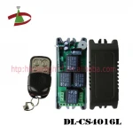 12V / 24V DC small case 4 channel wireless rf remote control switch