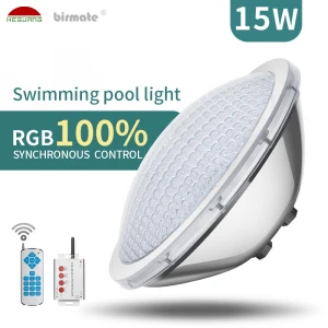 12V PAR56 Surface pool light Mounted Color Changing RGB IP68 Swimming Pool Lights Supplier 16W,100% Synchronous Control